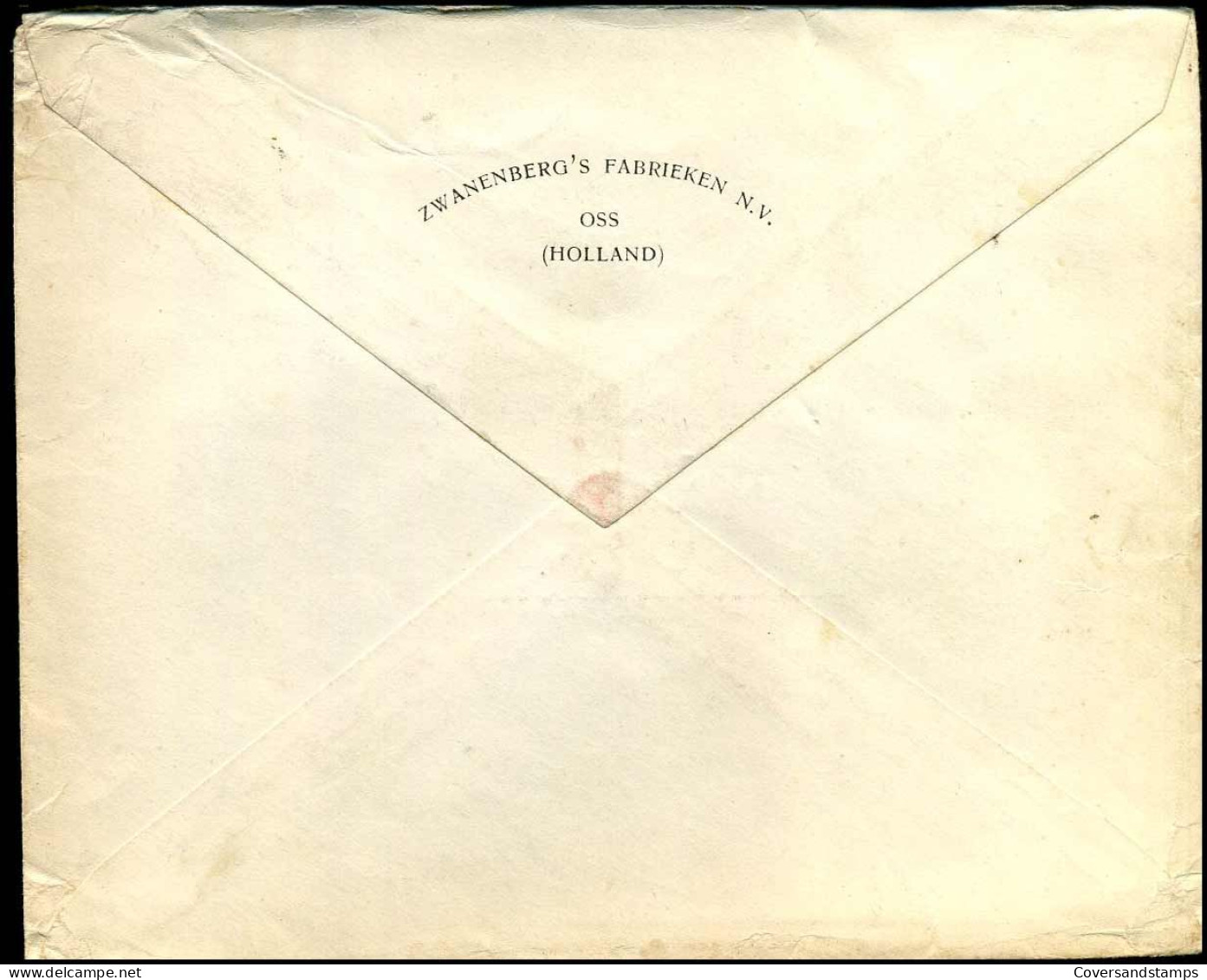 Cover Naar Esschen, België - "Zwanenberg's Fabrieken N.V. Oss" - Cartas & Documentos