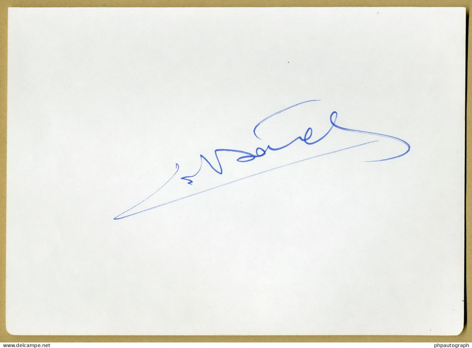 Eddie Barclay (1921-2005) - Record Producer - Signed Album Page + Photo - 1985 - Sänger Und Musiker
