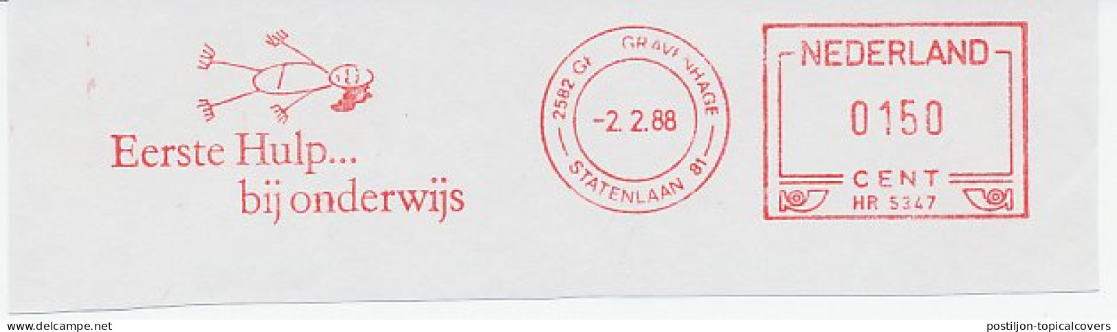 Meter Cut Netherlands 1988 First Aid - Altri & Non Classificati