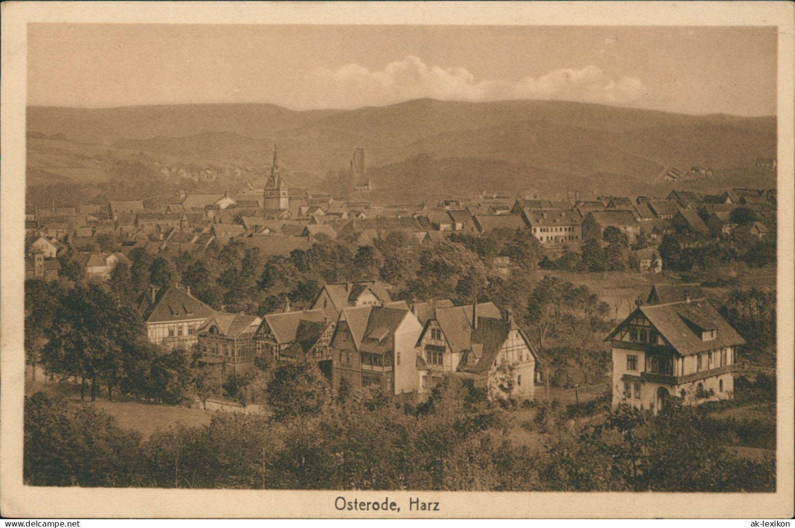Ansichtskarte Osterode (Harz) Panorama-Ansicht Ort Im Harz Gesamtansicht 1910 - Osterode