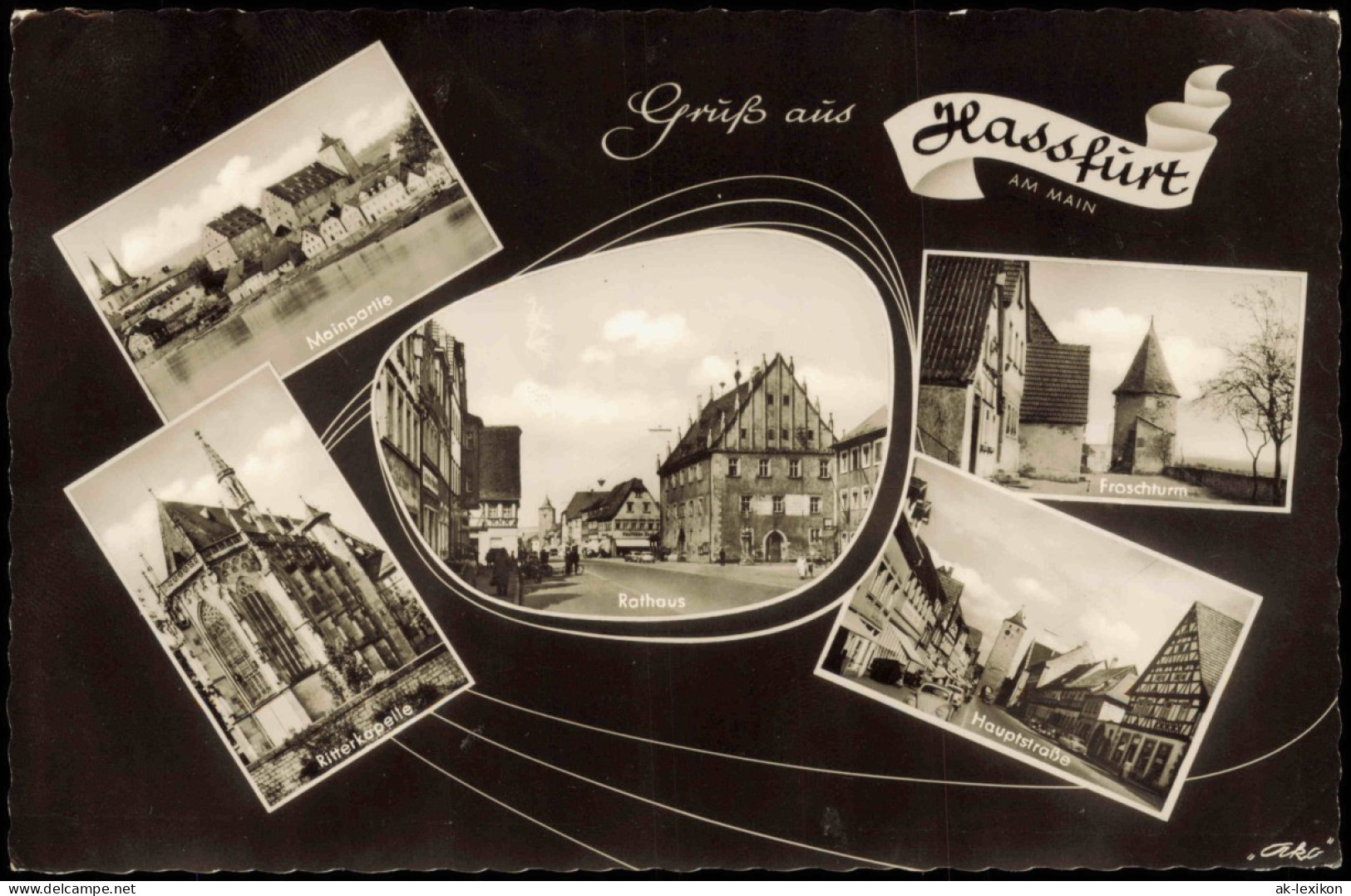 Ansichtskarte Haßfurt (Main) Mehrbildkarte Mit Diversen Ortsansichten 1960 - Hassfurt