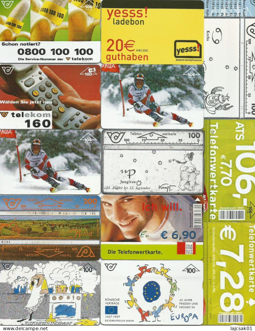 Austria 24 Pcs Different Phonecards + FREE REGISTERED SHIPPING - Austria