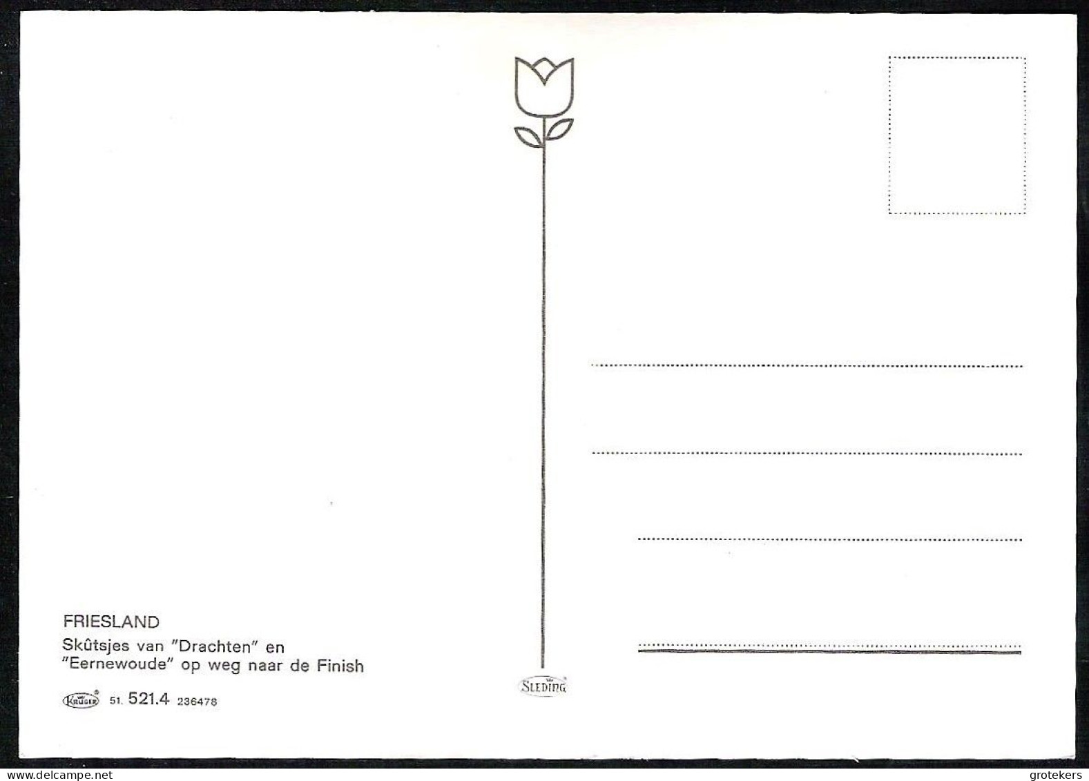 SKÛTSJES Van DRACHTEN En EERNEWOUDE Ca 1978 - Sonstige & Ohne Zuordnung