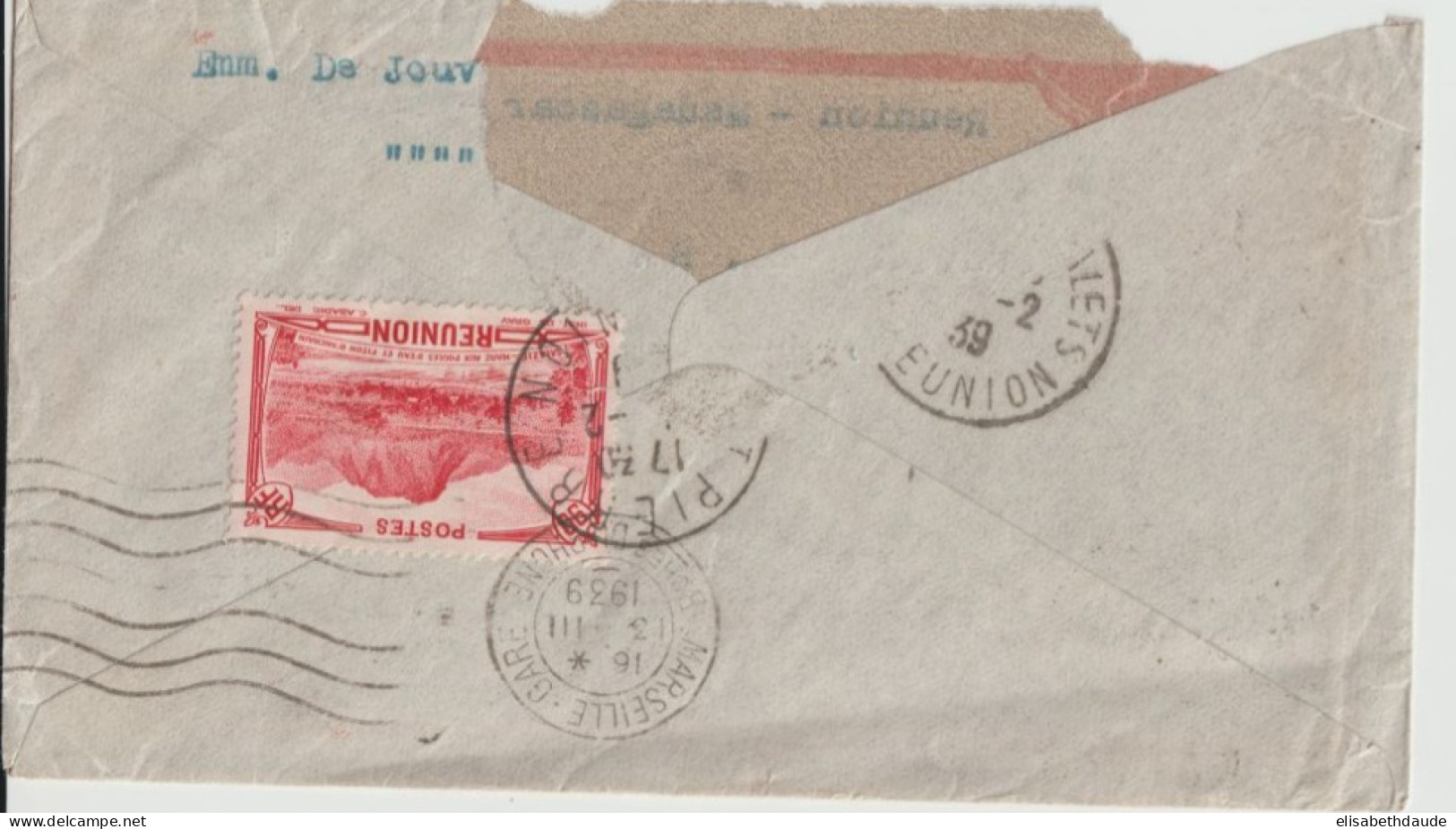REUNION - 1939 - ENVELOPPE Par AVION De ST PIERRE => PARIS Via MADAGASCAR - Cartas & Documentos