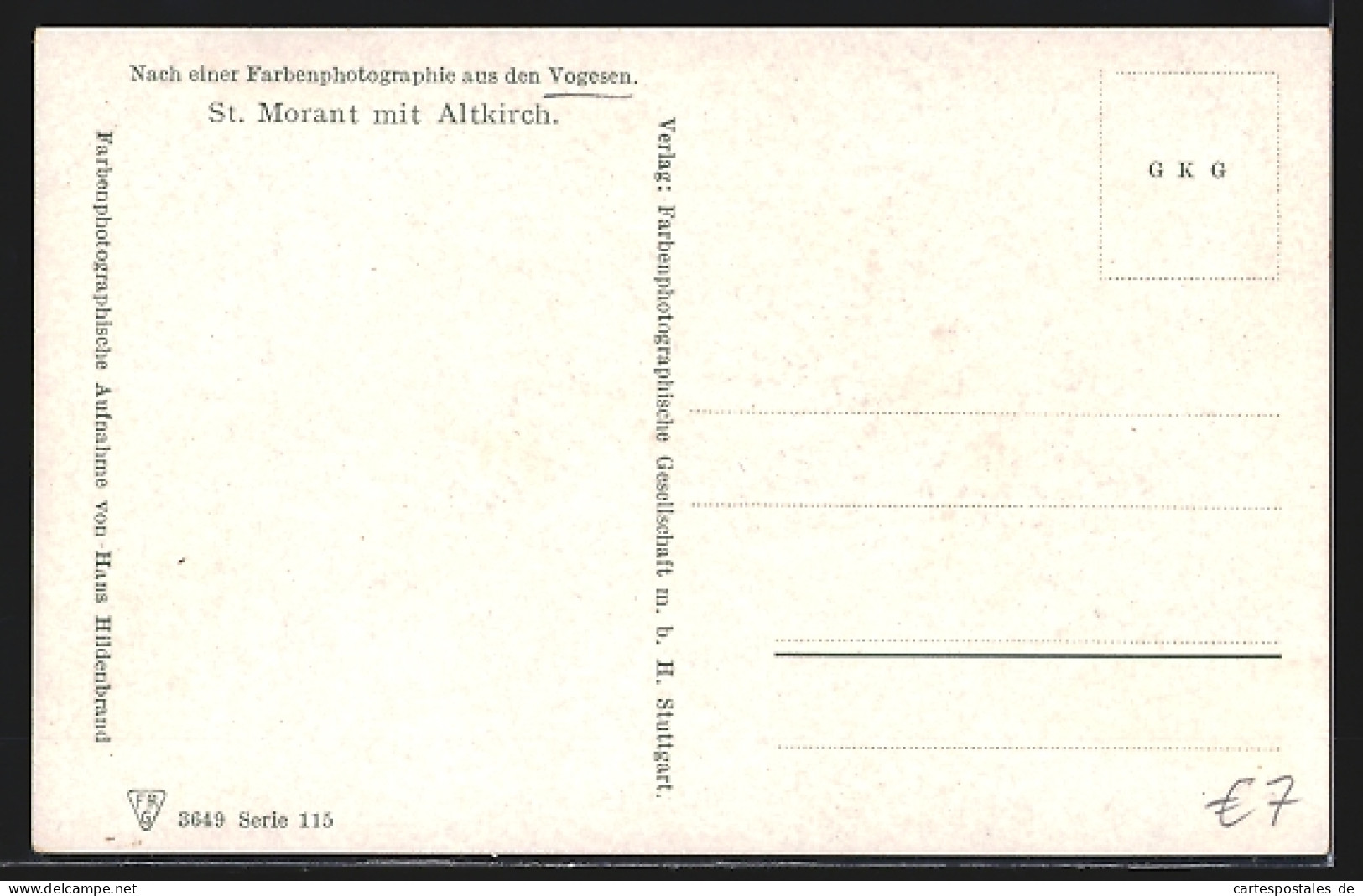 CPA St. Morant /Vogesen, Vue Générale Avec Altkirch  - Altkirch