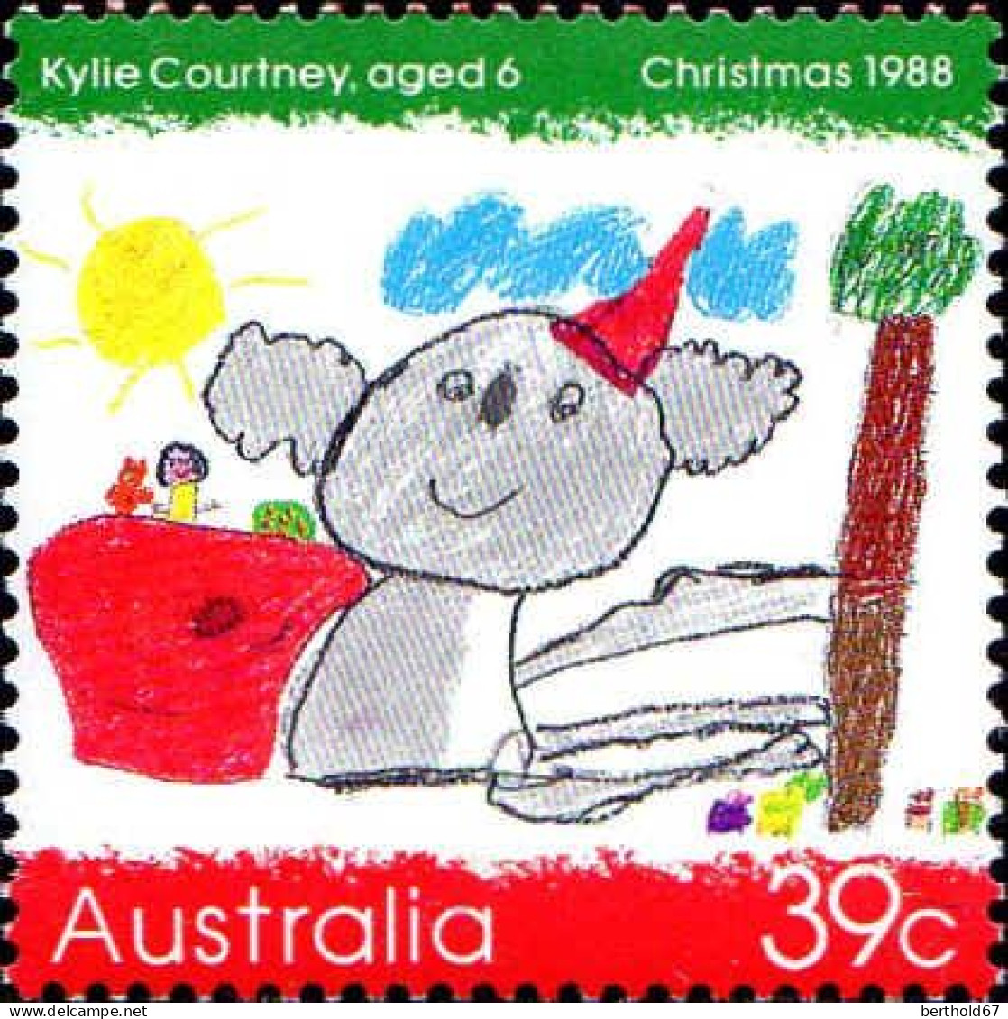 Australie Poste N** Yv:1103/1105 Noël Dessins D'enfants - Nuevos