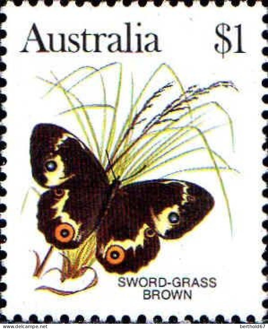 Australie Poste N** Yv: 825/834 Faune & Flore 5.Serie Papillons