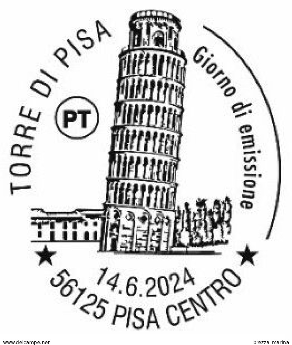 Nuovo - MNH - ITALIA - 2024 - Torre Di Pisa – Campanile - B Zona 1 - Barre 2444 - Code-barres