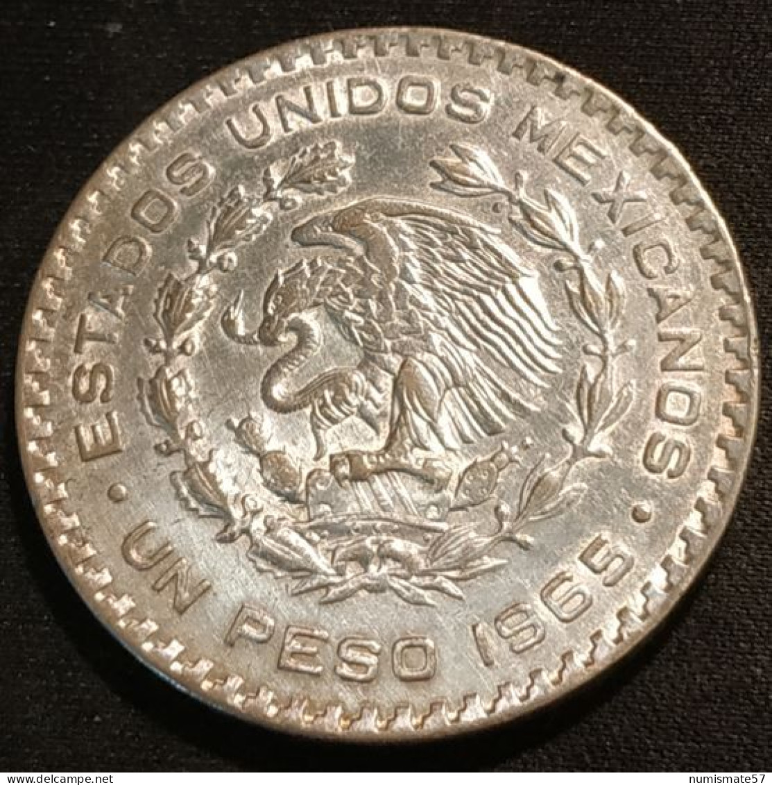 MEXIQUE - MEXICO - 1 PESO 1965 - Billon - Argent - Silver José María Morelos Y Pavón - KM 459 - Mexiko