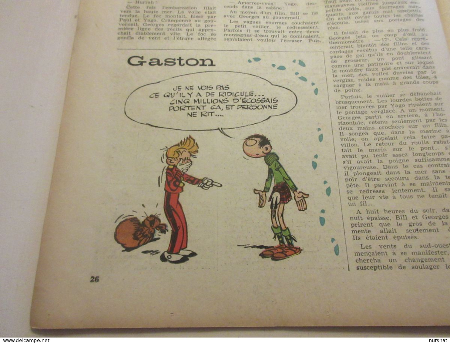 SPIROU 1022 14.11.1957 SUPER CONCOURS VOILE Le VAURIEN TENNIS Pierre DARMON      - Spirou Magazine