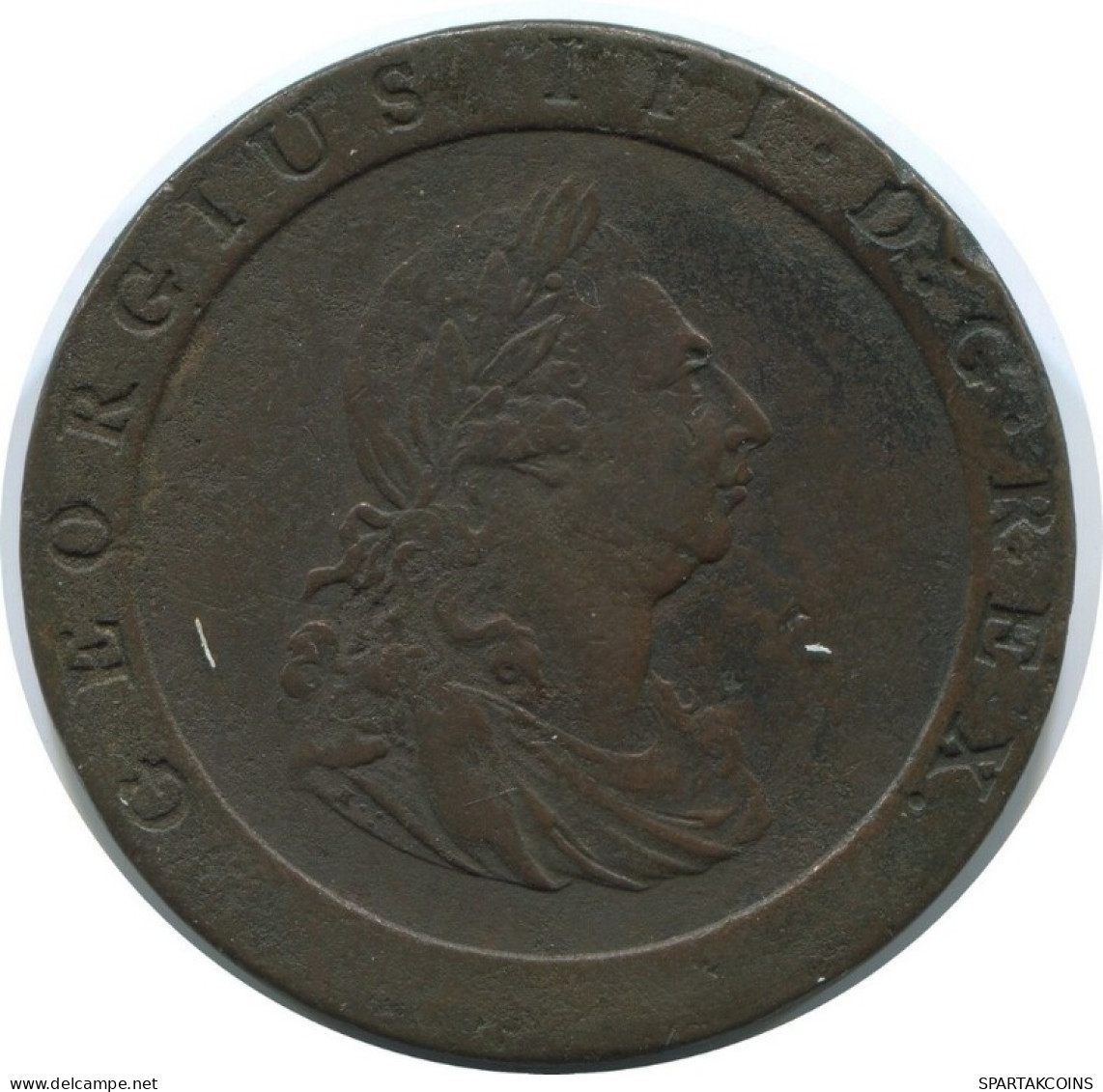 2 PENCE 1797 UK GRANDE-BRETAGNE GREAT BRITAIN Pièce #AE795.16.F.A - D. 2 Pence