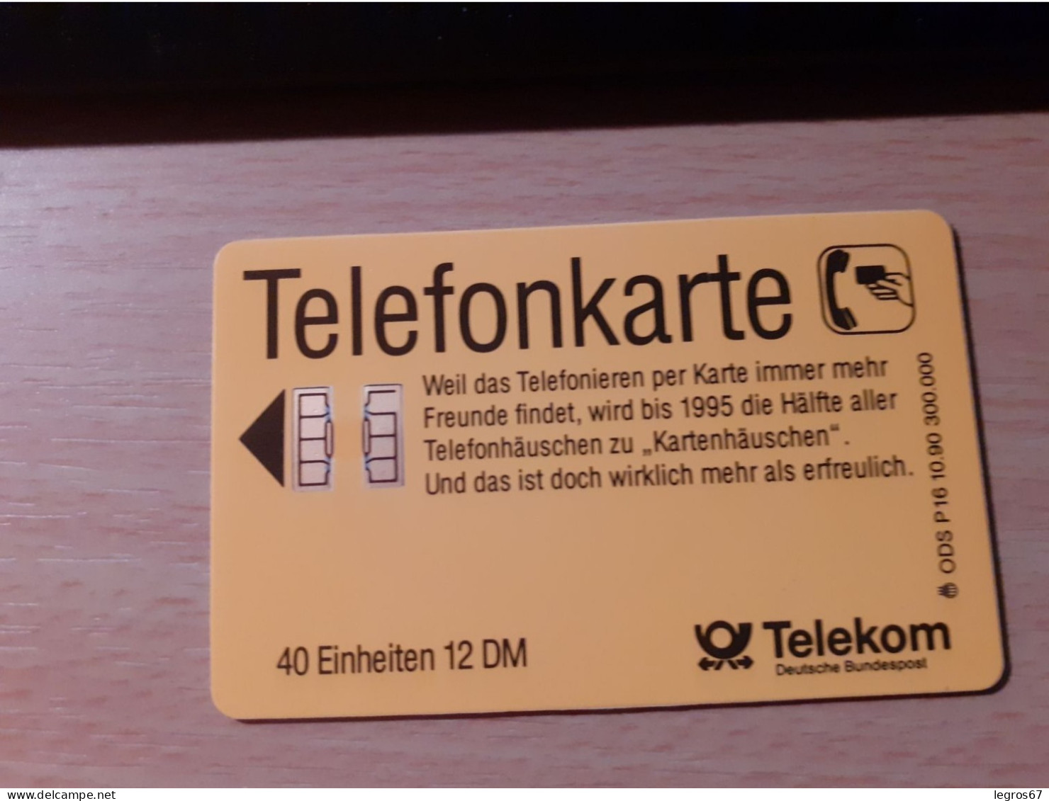 ALLEMAGNE TELEFONKARTE 12 DM - FREÜDENHÄUSCHEN - 10/90 - GSM, Voorafbetaald & Herlaadbare Kaarten