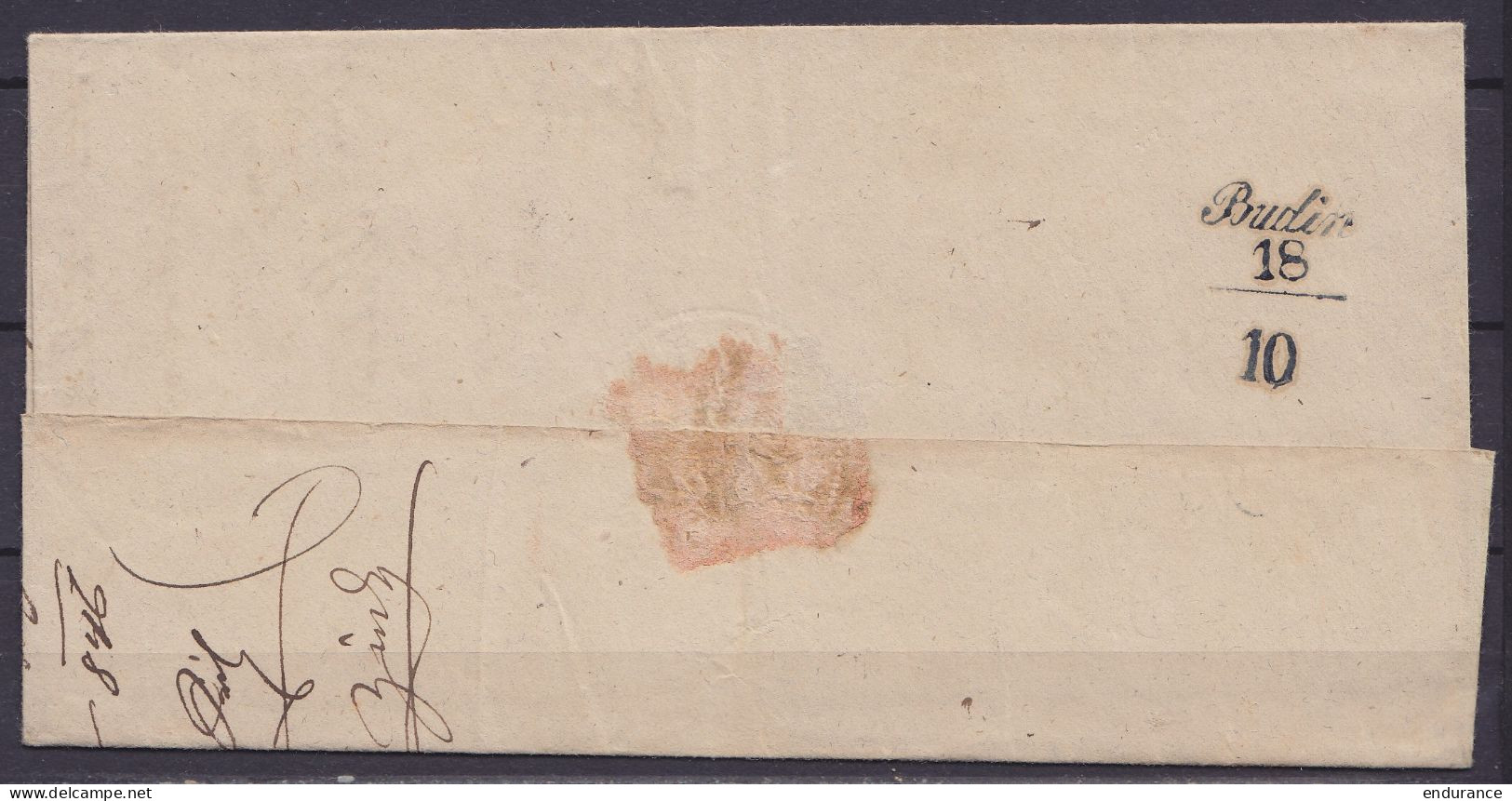 L. En Franchise Datée 16 Octobre 1849 De MELNIK Pour RAUDNITZ - Griffes "MELNIK./ 16 Octo." & "Franco." (au Dos: Cachet  - Covers & Documents