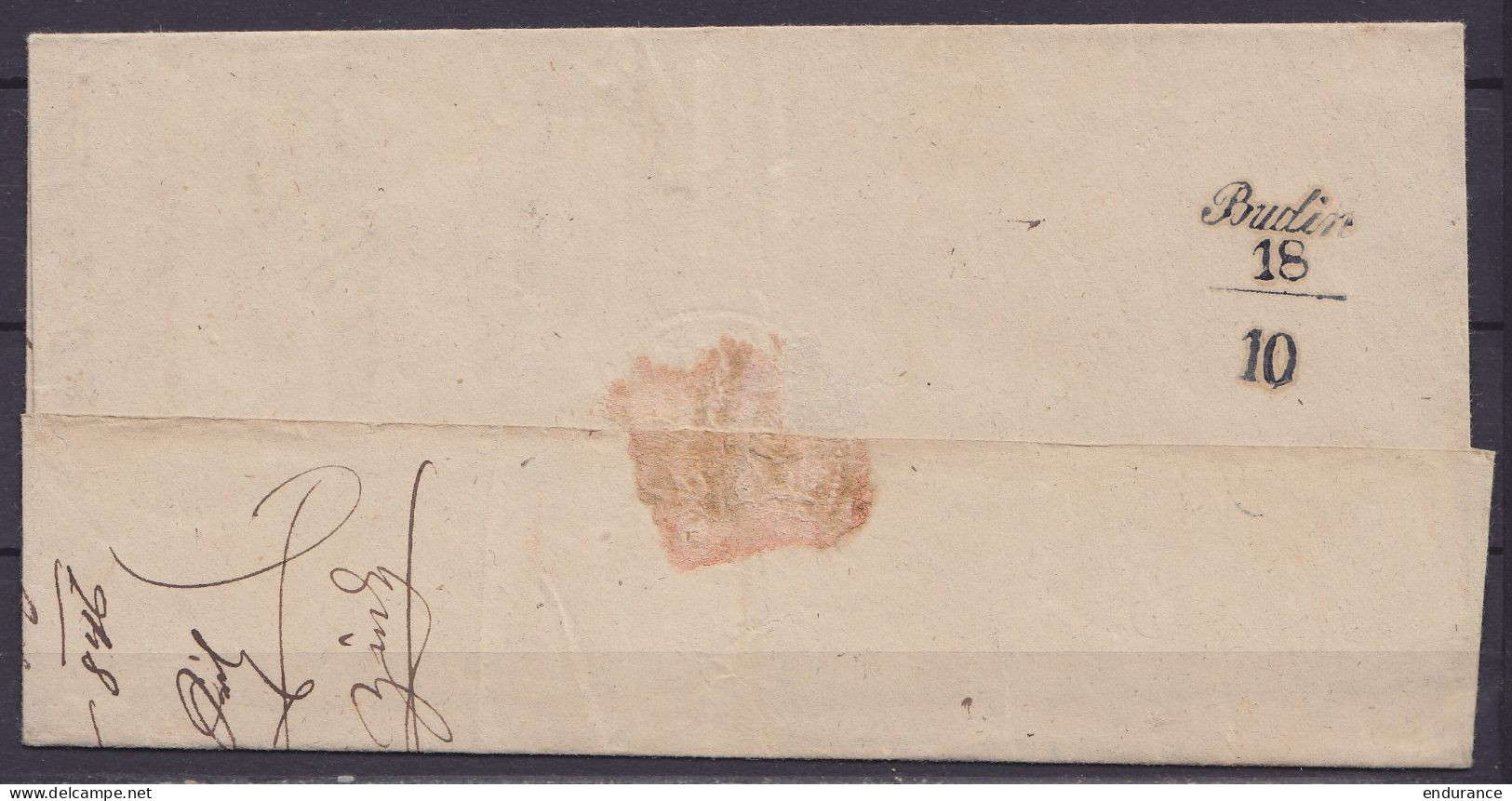 L. En Franchise Datée 16 Octobre 1849 De MELNIK Pour RAUDNITZ - Griffes "MELNIK./ 16 Octo." & "Franco." (au Dos: Cachet  - Brieven En Documenten