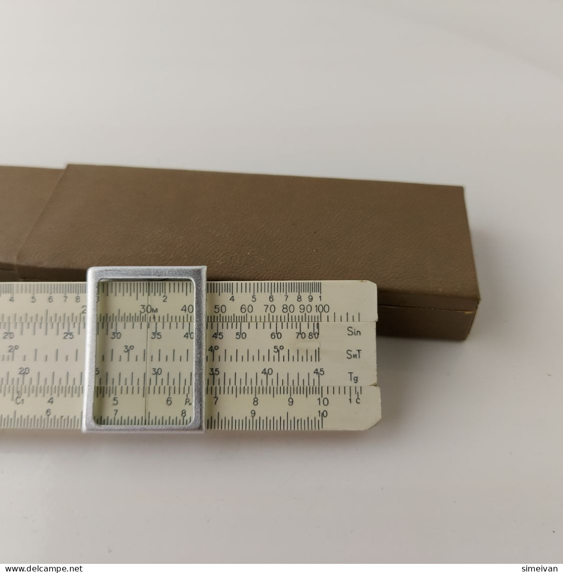 Vintage Soviet USSR Logarithmic Engineer Drawing Slide Rule 1970 #5602 - Andere & Zonder Classificatie