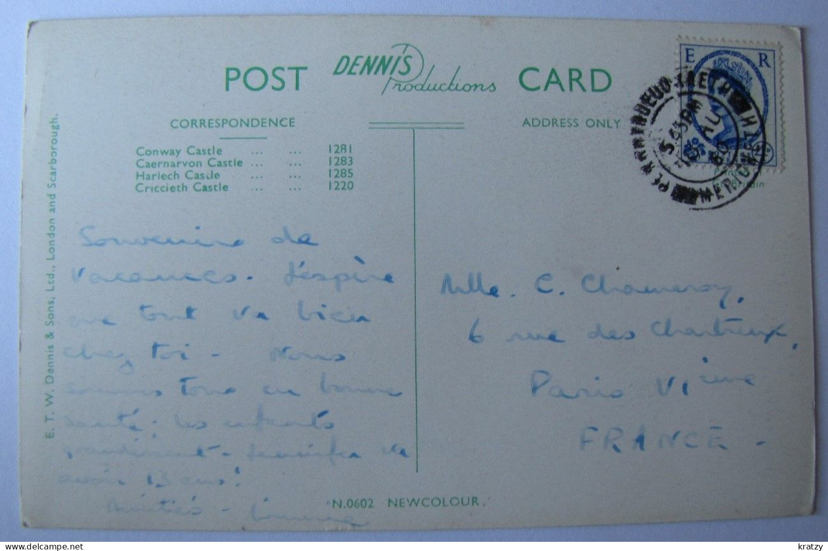 ROYAUME-UNI - PAYS DE GALLES - Castles Of Wales - 1960 - Other & Unclassified