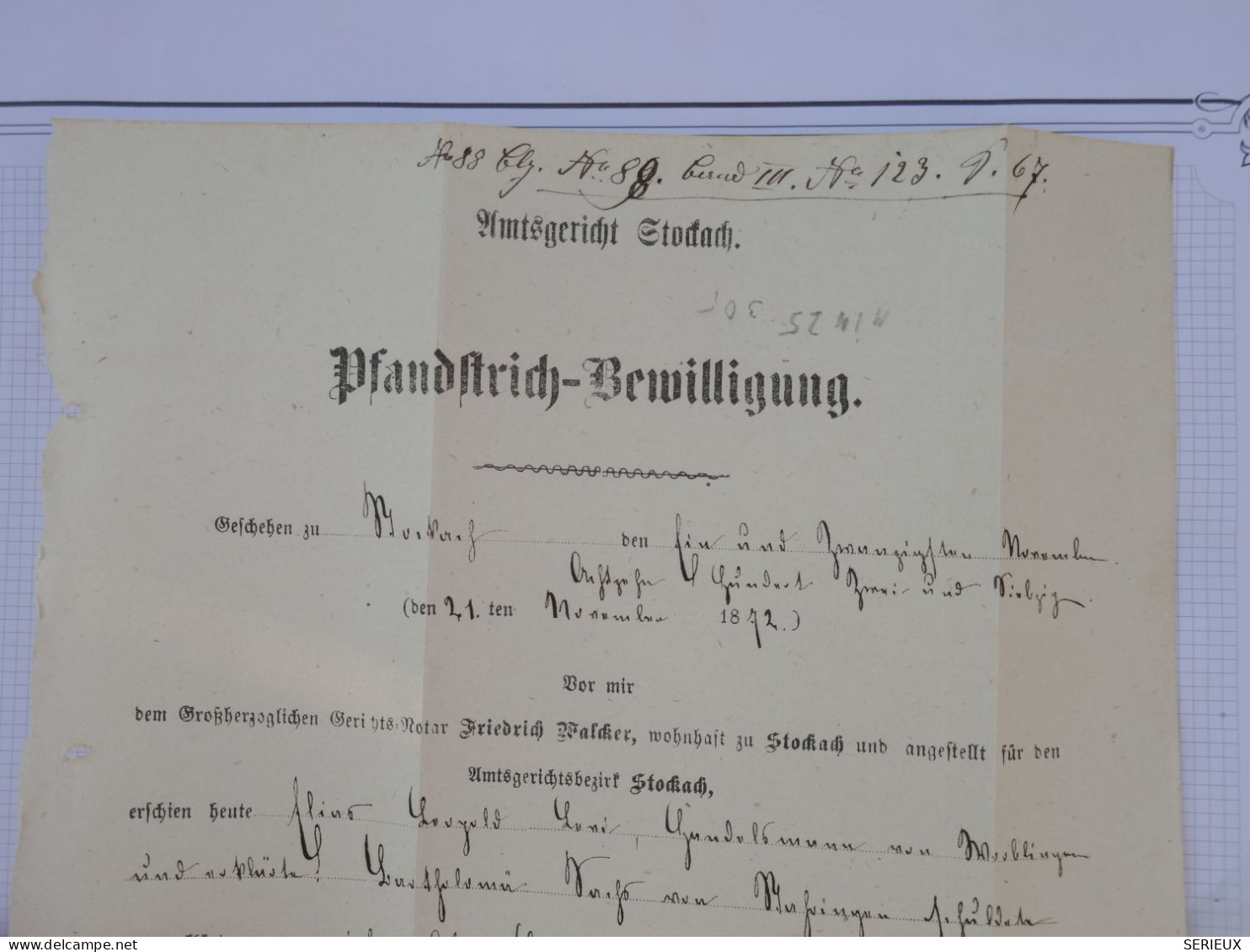 DR7 DEUTSCHLAND  LETTRE  1867 PETIT BUREAU STOCKACH   ++AFF. INTERESSANT++++ - Other & Unclassified