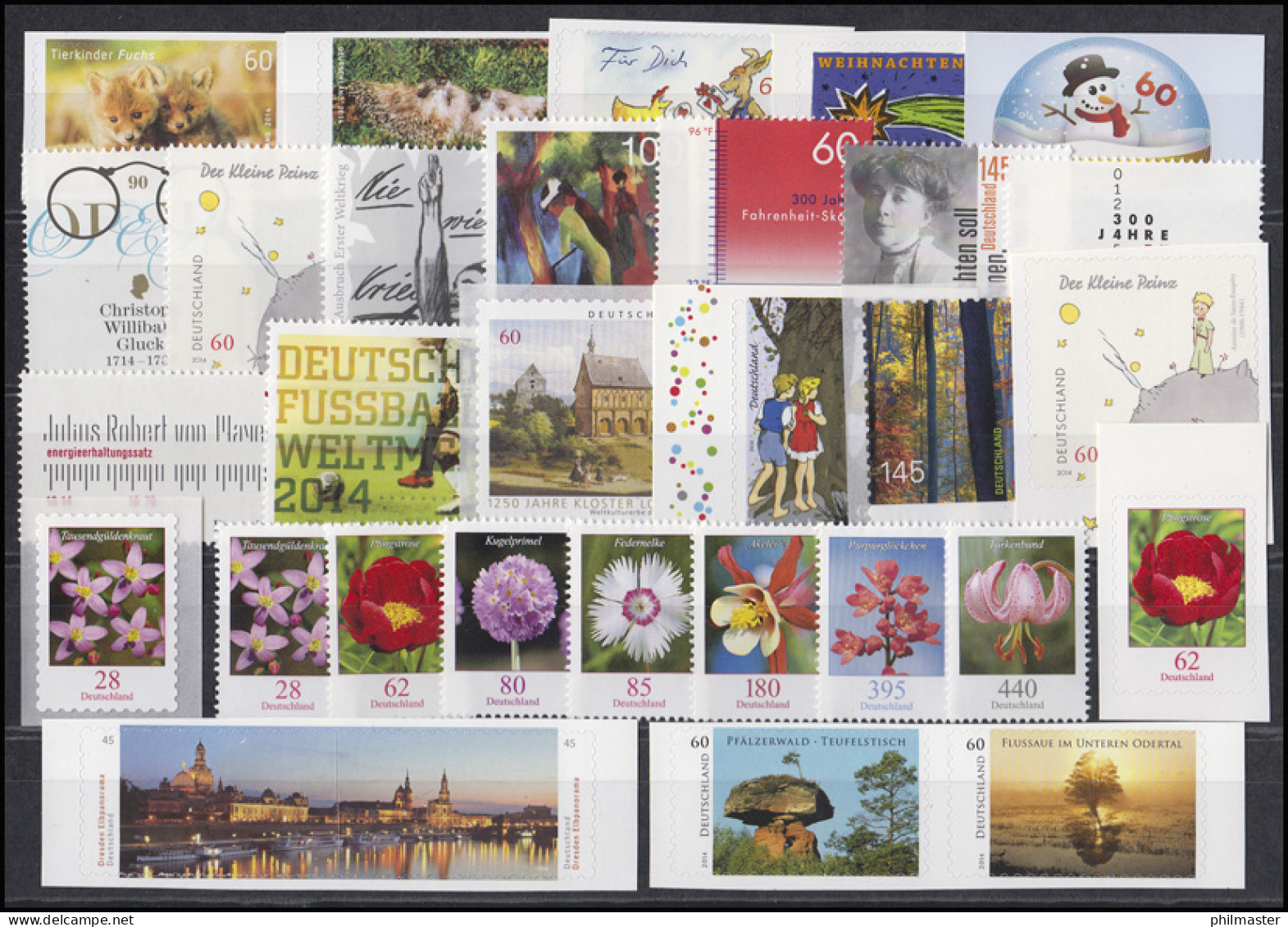 3047-3121 Deutschland Bund-Jahrgang 2014 Komplett, Postfrisch ** - Annual Collections