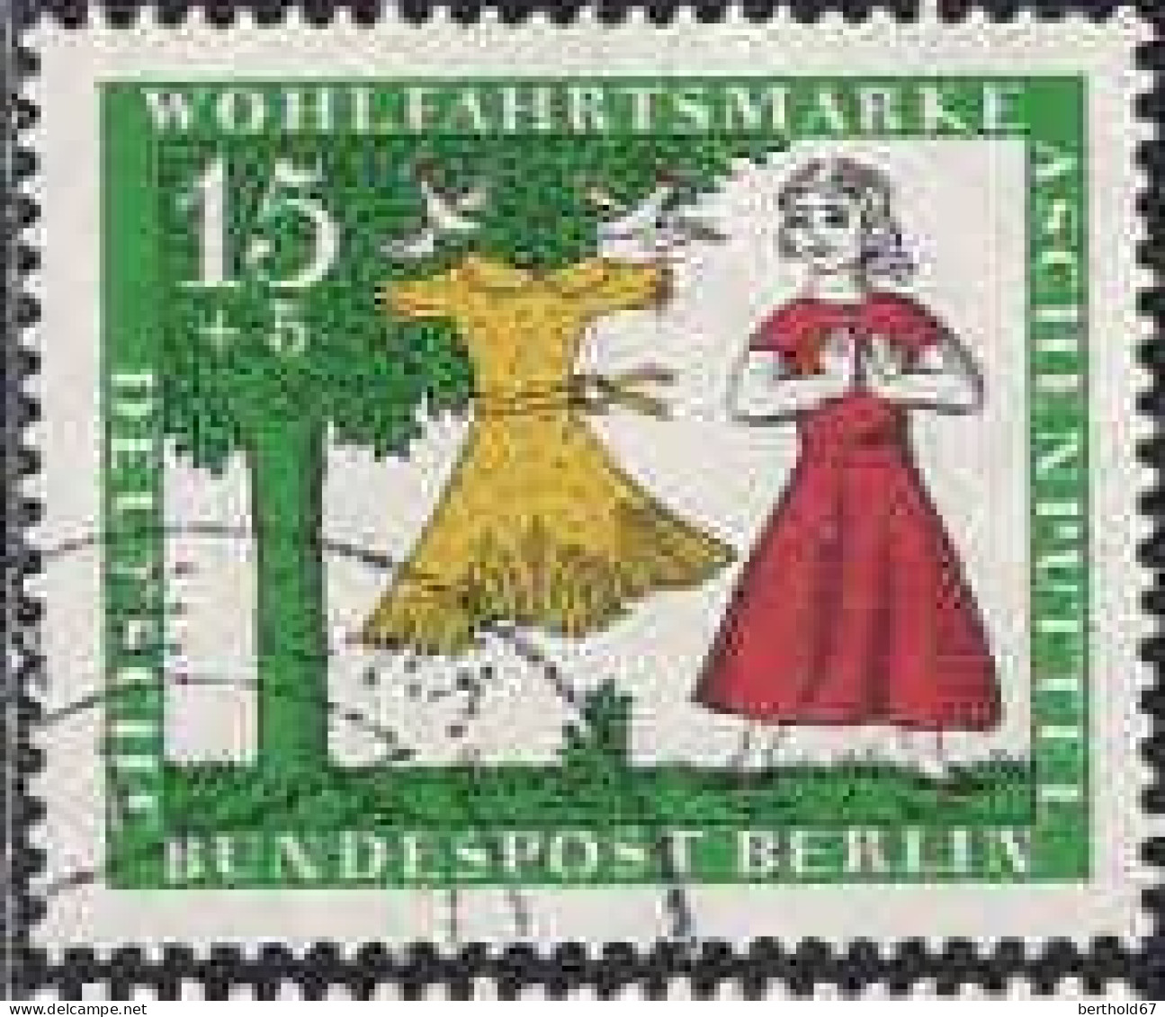 Berlin Poste Obl Yv:242/245 Bienfaisance Contes Des Frères Grimm (Beau Cachet Rond) - Gebraucht