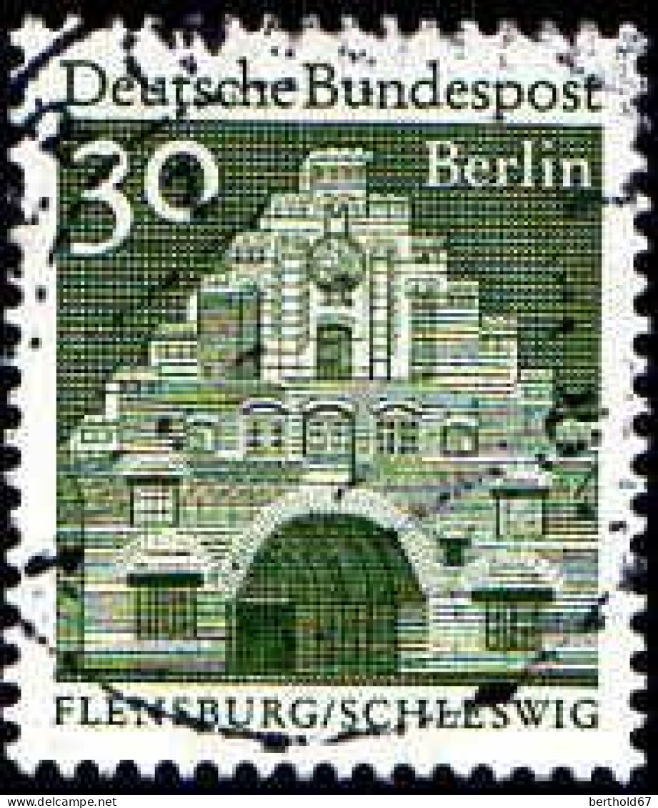 Berlin Poste Obl Yv:246/252 Edifices Allemands (Belle Obl.mécanique) - Usados