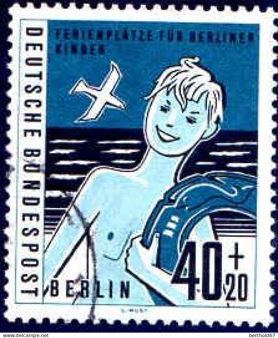 Berlin Poste Obl Yv:172/175 Vacances Pour Les Enfants Berlinois (TB Cachet Rond) - Usati