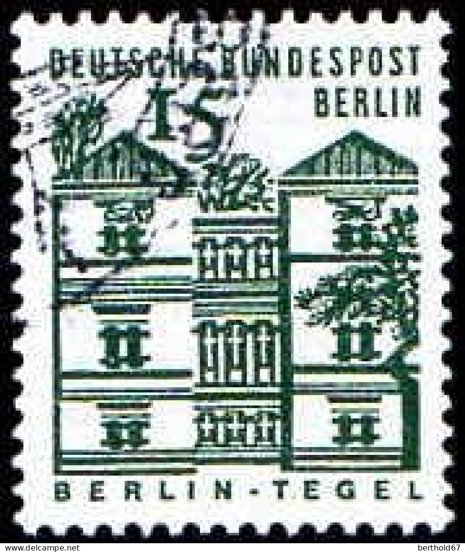 Berlin Poste Obl Yv:219/225 Edifices Allemands (cachet Rond) - Usados