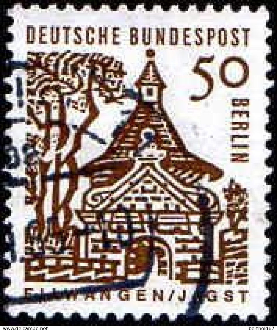 Berlin Poste Obl Yv:219/225 Edifices Allemands (cachet Rond) - Used Stamps