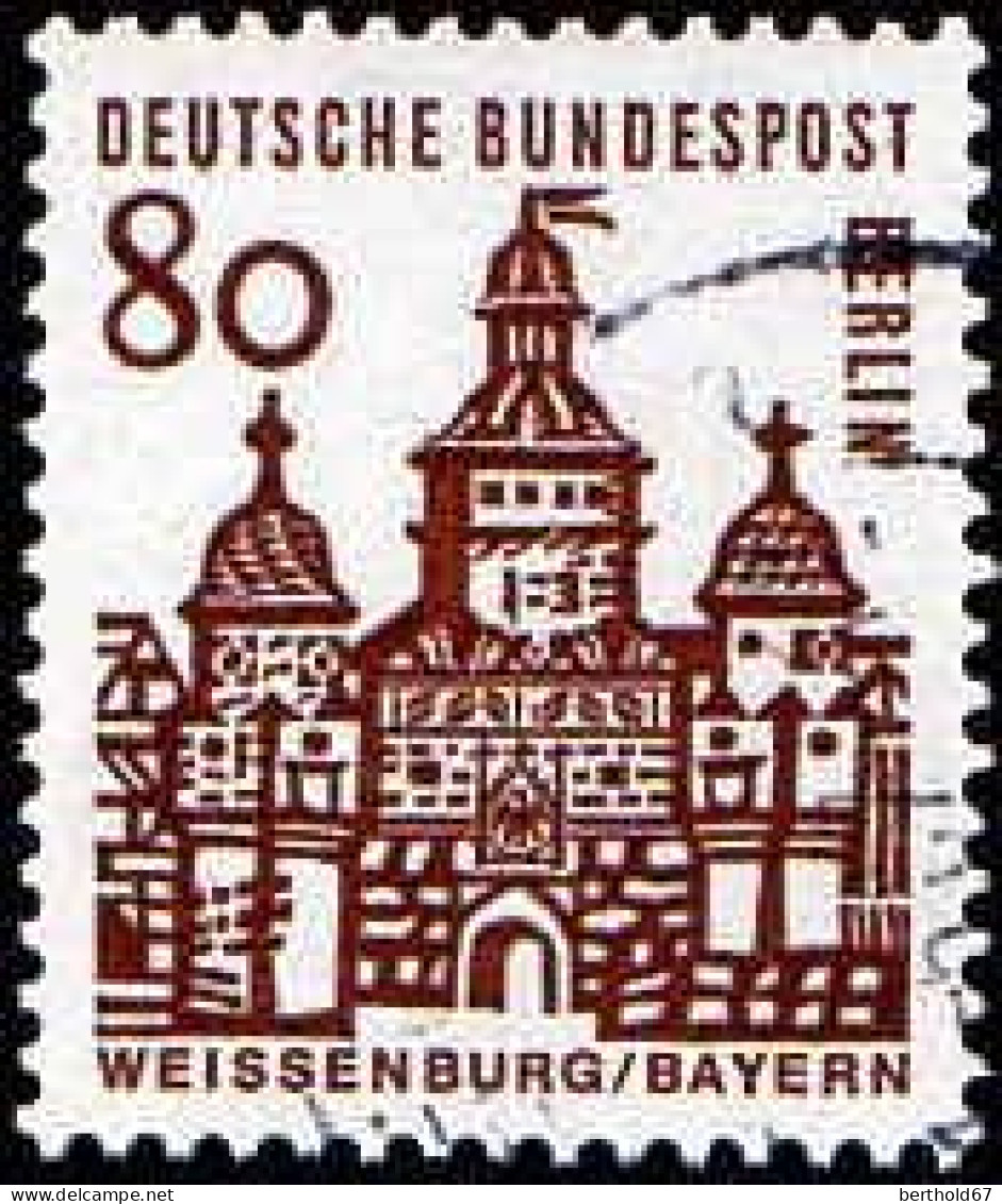 Berlin Poste Obl Yv:219/225 Edifices allemands (cachet rond)