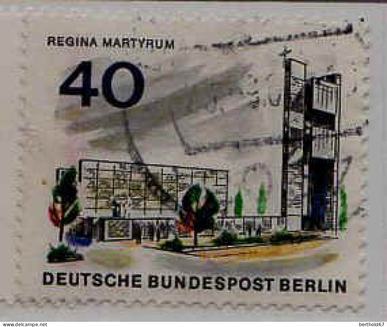 Berlin Poste Obl Yv:230/241 Bâtiments De Berlin (Beau Cachet Rond) - Used Stamps