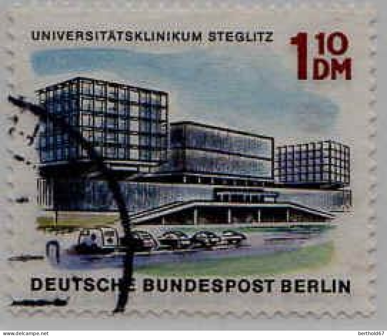 Berlin Poste Obl Yv:230/241 Bâtiments de Berlin (Beau cachet rond)