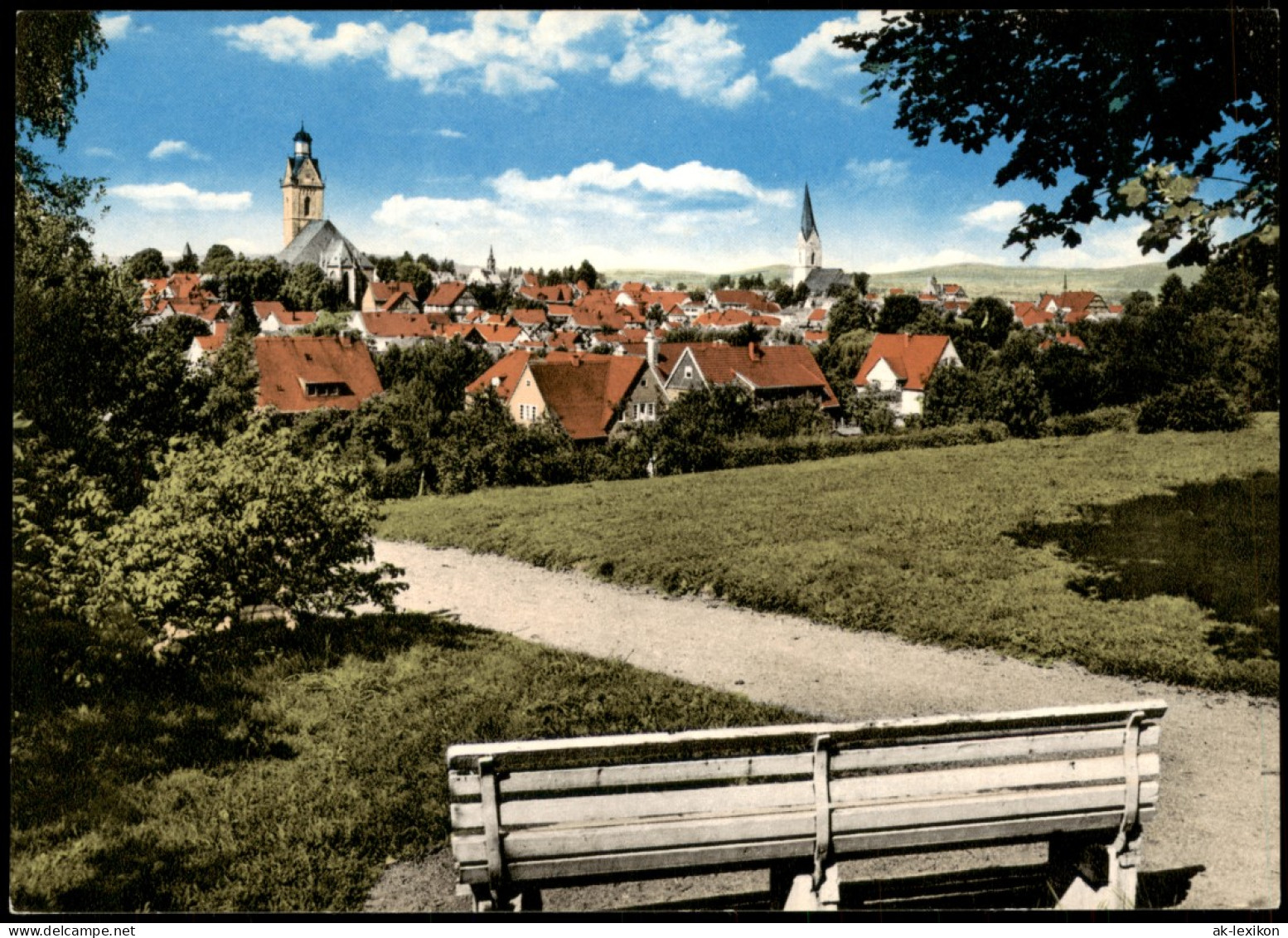 Ansichtskarte Korbach Panorama-Ansicht 1960 - Korbach