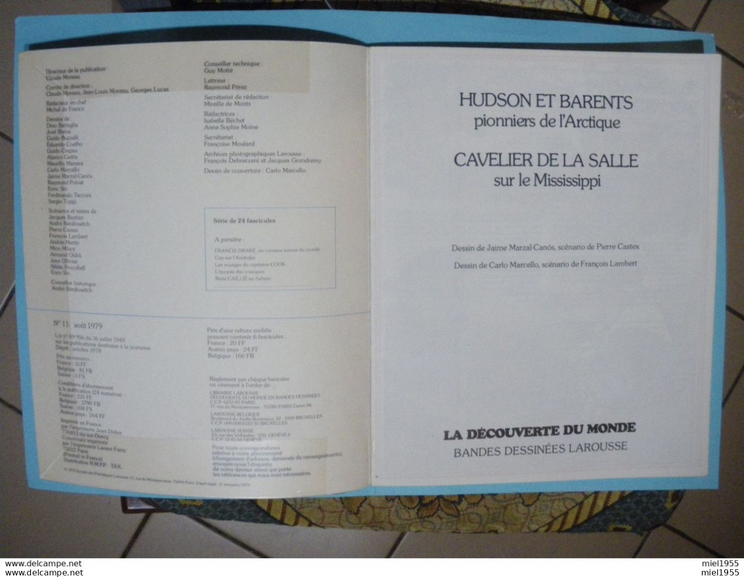 1979 BD Bande Dessinée LAROUSSE La Découverte Du Monde N°11  (3 Photos) Voir Description - Sonstige & Ohne Zuordnung