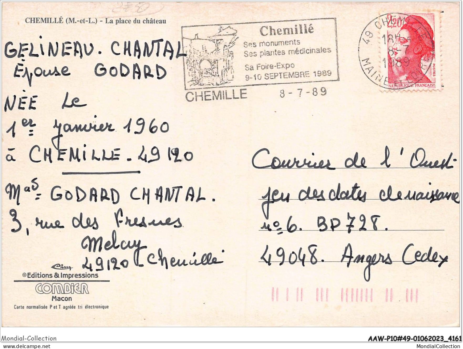 AAWP10-49-0867 - CHEMILLE - La Place Du Château - Chemille