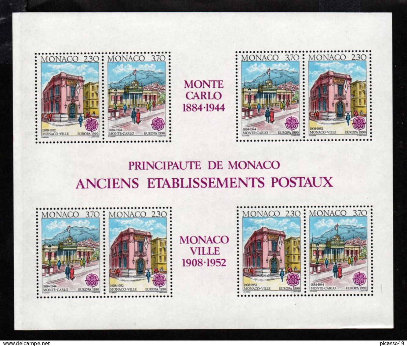 Monaco ,lot de 48 blocs ** , voir description