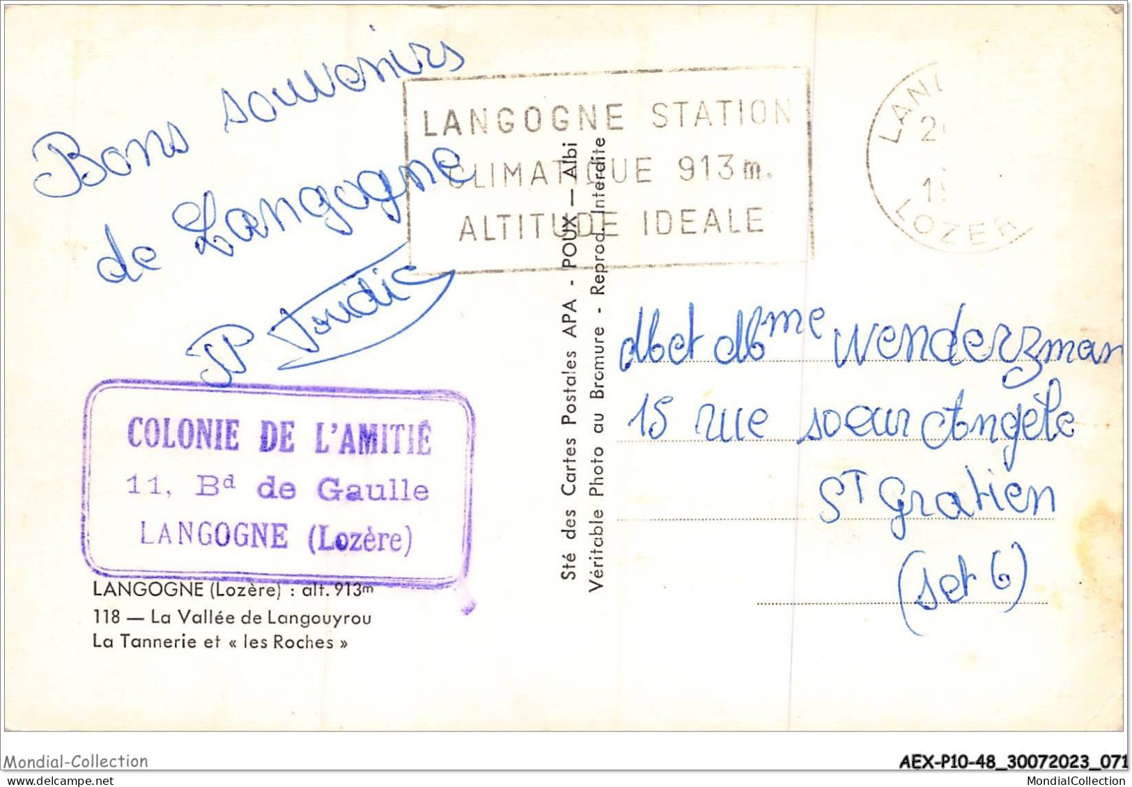 AEXP10-48-0935 - LANGOGNE - La Vallée De Langouyrou - La Tannerie Et Les Roches  - Langogne