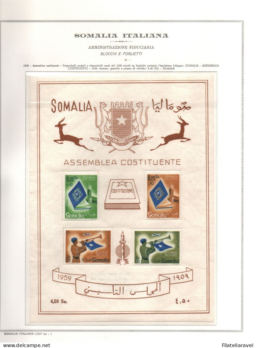 SOMALIA (AFIS)Amministrazione Fiduciaria Italiana + SOMALIA INDIP. 1950/74 Completa Integra. - Somalië (AFIS)