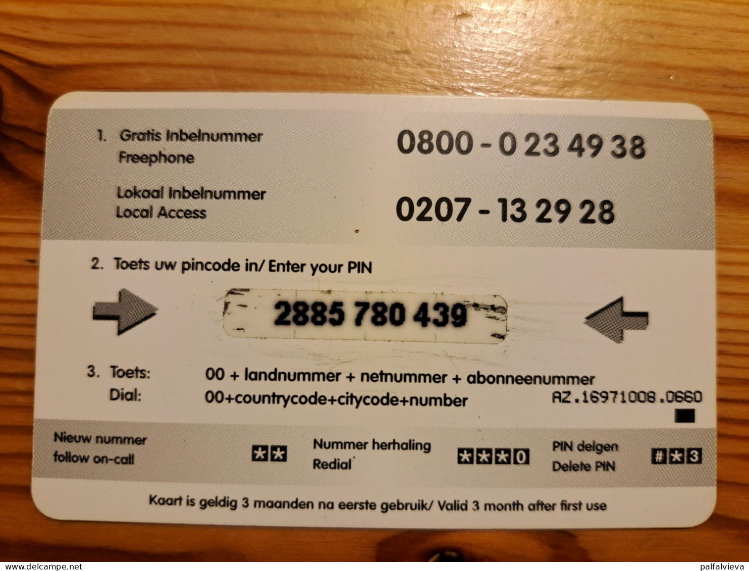 Prepaid Phonecard Netherlands, AS Communications, Long Time - Bird, Stork - GSM-Kaarten, Bijvulling & Vooraf Betaalde