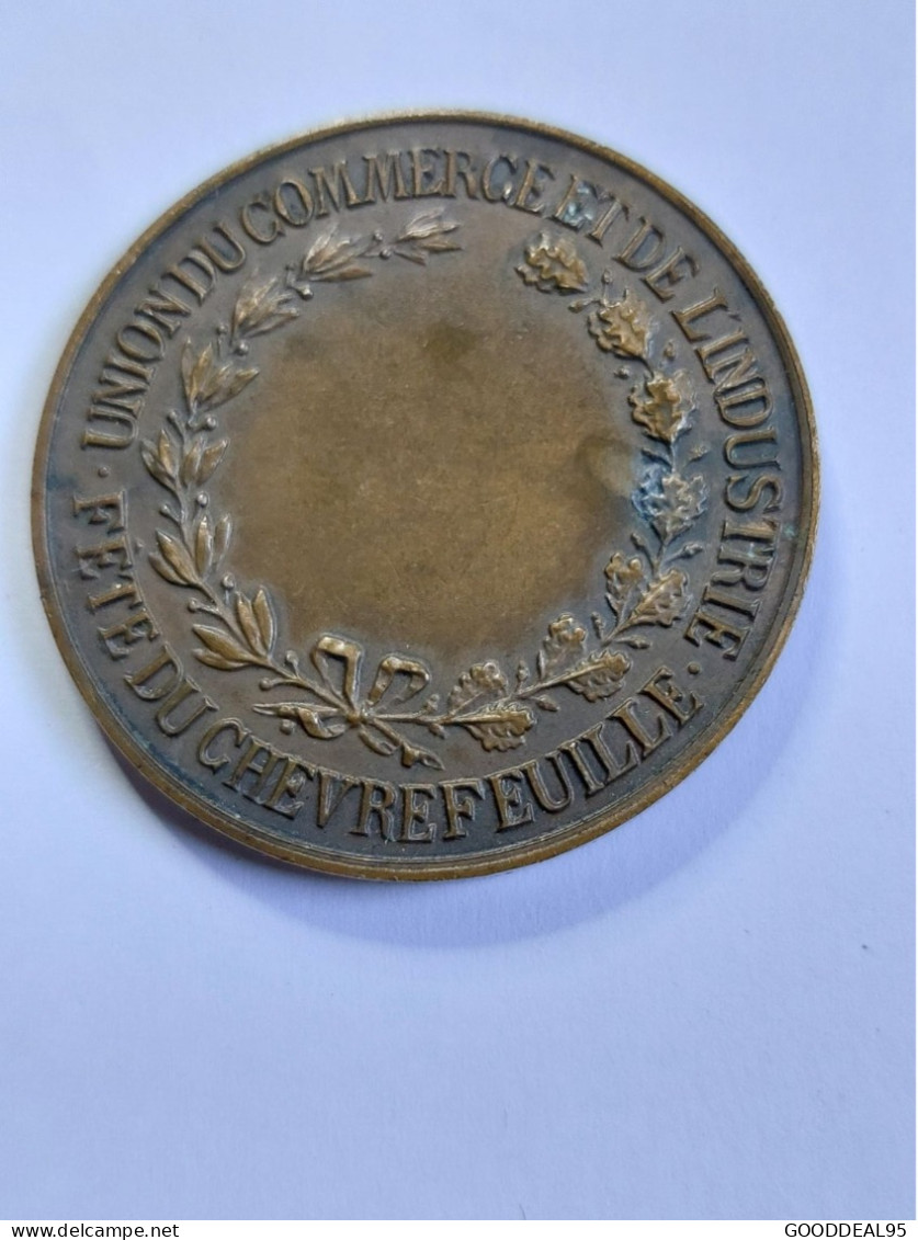 RARE MEDAILLE DU XIXe De La VILLE DE ST GERMAIN EN LAYES - Professionnels / De Société