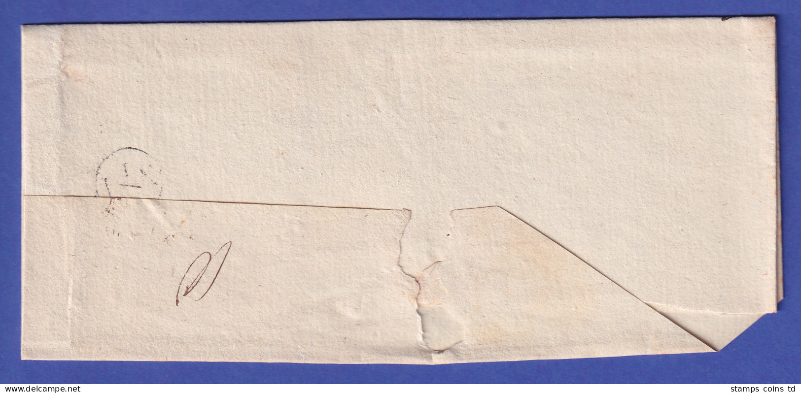 Ostpreußen Brief Mit Fingerhutstempel INSTERBURG Ca. 1830 - Other & Unclassified