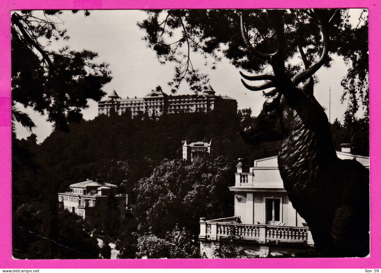 294606 / Czechoslovakia - Karlovy Vary - Richmond And Imperial Spa Institutions Deer PC 1962 USED 30h Pernstejn Castles - Storia Postale