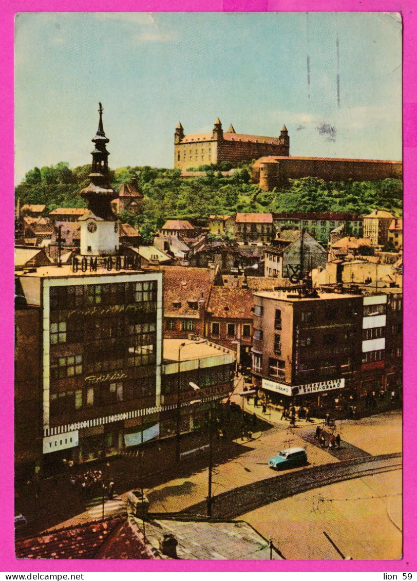 294628 / Slovakia - Bratislava - Hurban Square (Hurbanovo Namestie) PC 1967 USED 30h Czech Towns - Košice Czechoslovakia - Covers & Documents