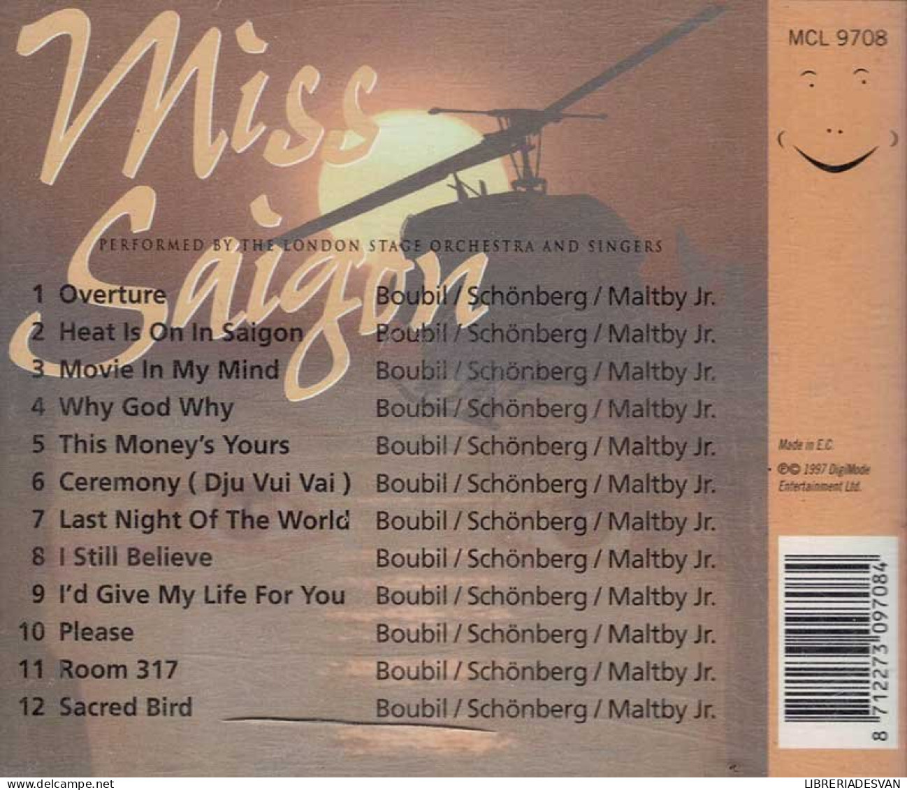 London Stage Orchestra And Singers - Miss Saigon. CD - Filmmusik