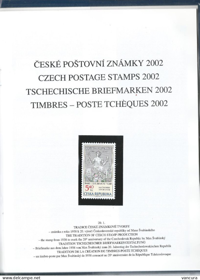 Czech Republic Year Book 2002 (with Blackprint) - Komplette Jahrgänge