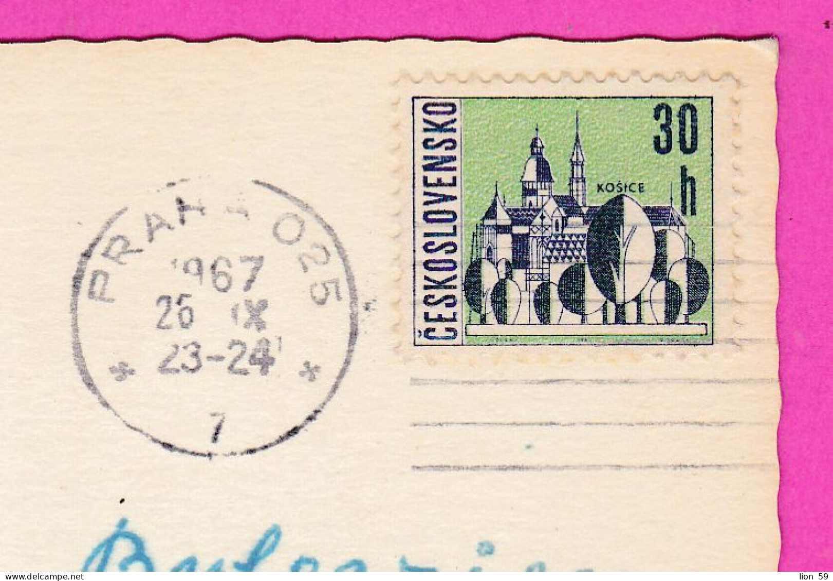 294636 / Sweden  Stockholm Stadshuset Kaknastornet Stadshuset PC 1967 Praha USED 30h Czech Towns - Košice Czechoslovakia - Lettres & Documents