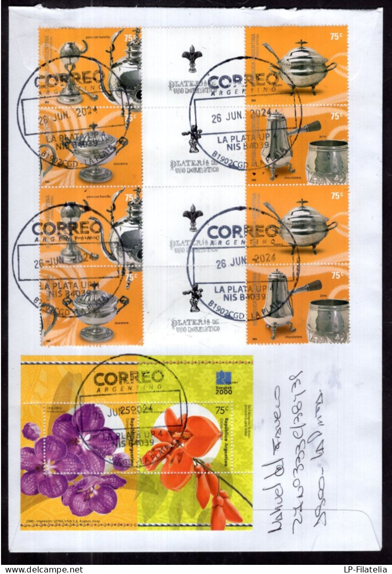 Argentina - 2024 - Letter - Caballos - Horses - Modern Stamps - Diverse Stamps - Front & Back Letter - Covers & Documents