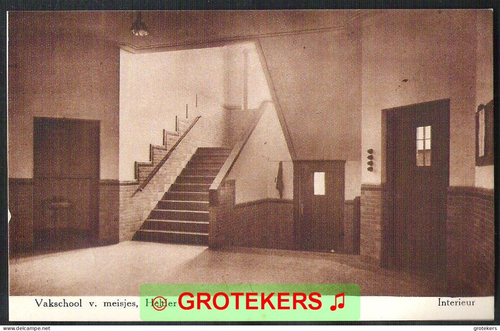 DEN HELDER Vakschool Voor Meisjes 5 Verschillende Kaarten Ca 1925 - Den Helder