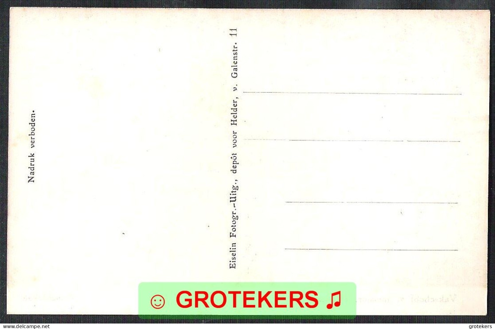 DEN HELDER Vakschool voor meisjes 5 verschillende kaarten ca 1925