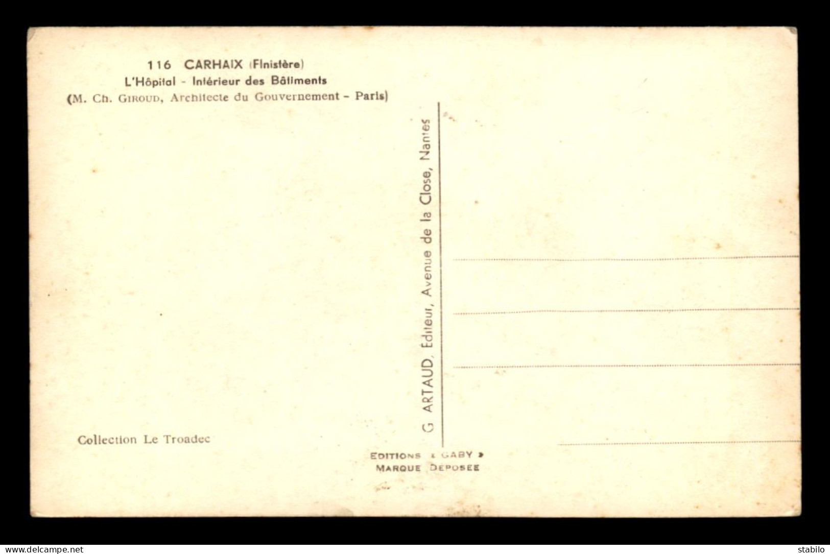 29 - CARHAIX - L'HOPITAL - Carhaix-Plouguer