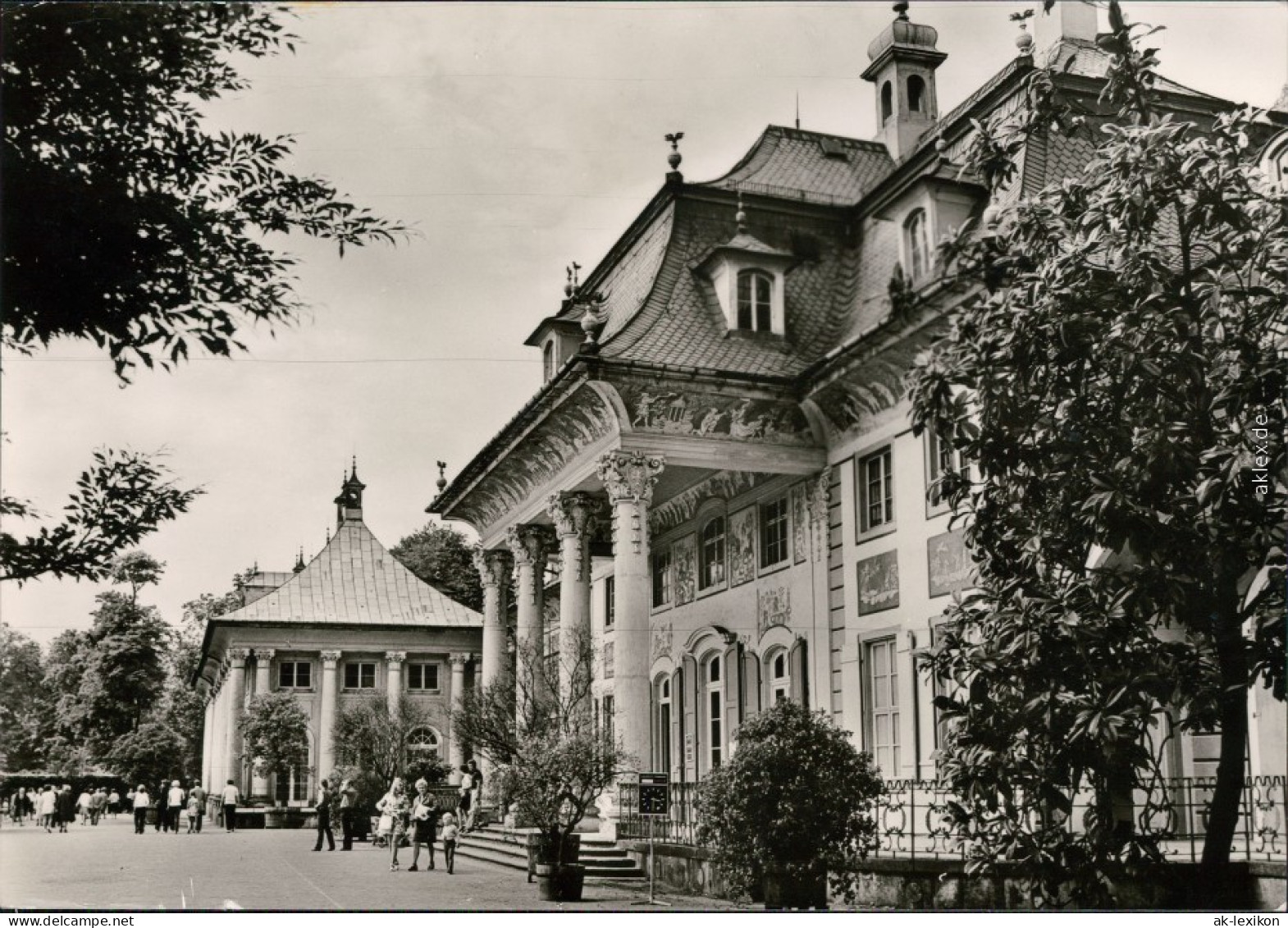 Pillnitz Schloss Pillnitz: Bergpalais Ansichtskarte S/w Besucher 1978 - Pillnitz