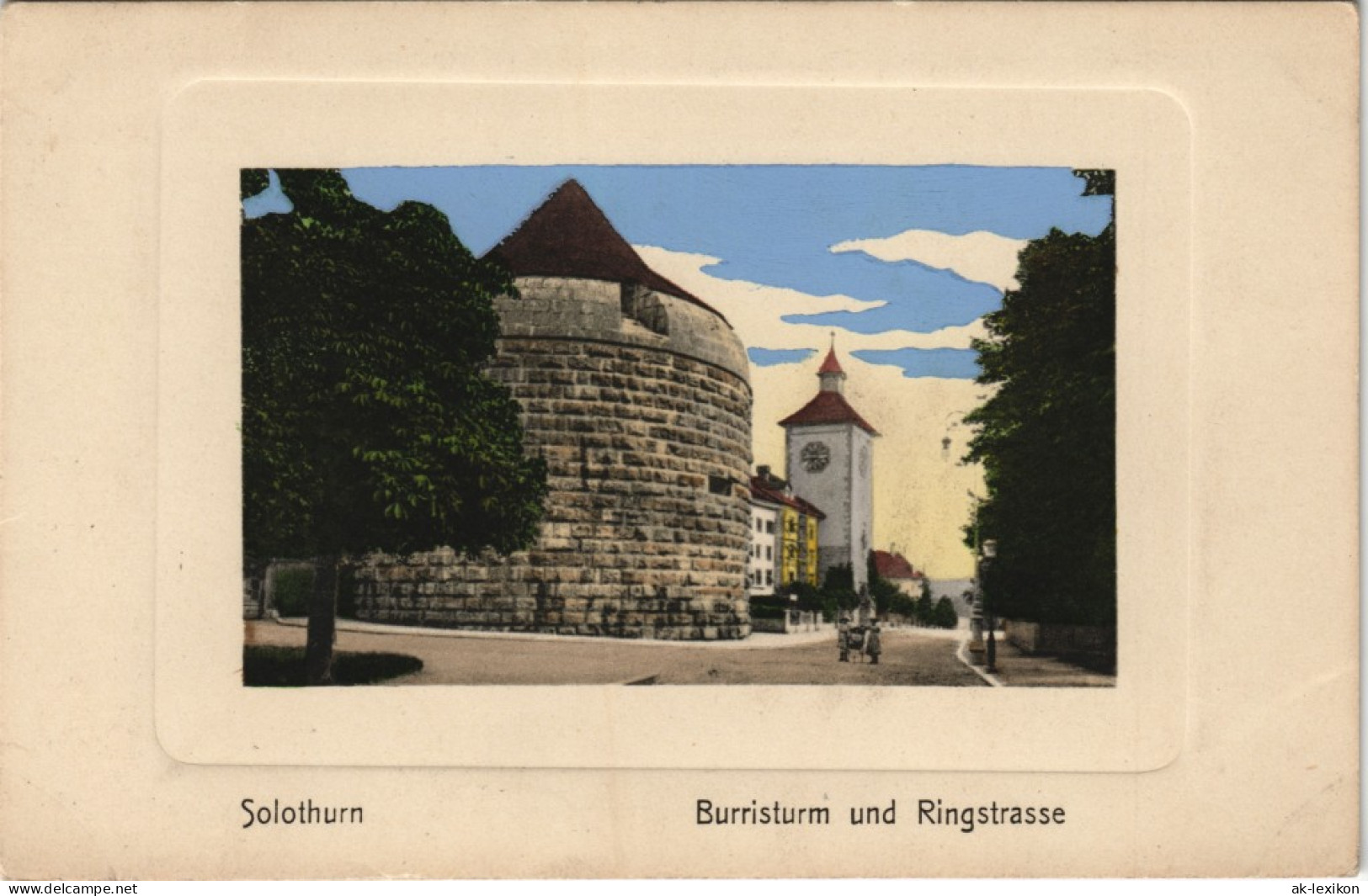 Ansichtskarte Solothurn Soleure&#47; Soletta Burristurm Und Ringstrasse 1920 - Otros & Sin Clasificación